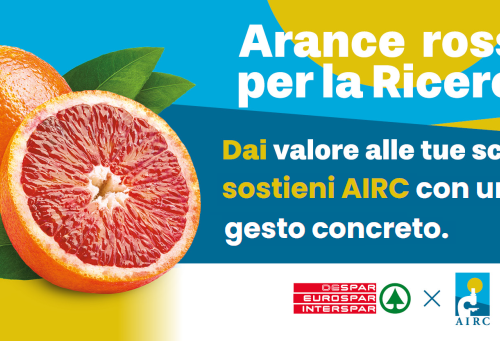 Despar rinnova l’impegno al fianco di Fondazione AIRC:  tornano le “Arance rosse per la Ricerca” per sostenere la lotta contro il cancro